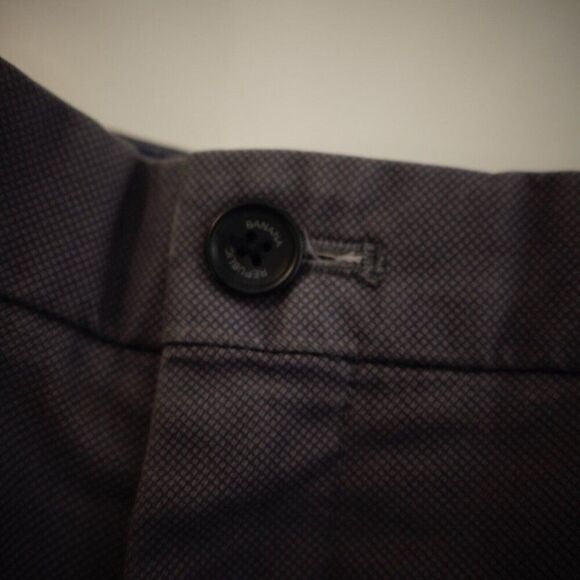 Banana Republic Aiden Gray Birdseye Cotton Mid Rise Chino Pants 36/31 Flat Front - Picture 9 of 9